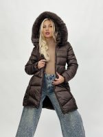 Jachetă 3/4 din fâș cu blană - imagine 15