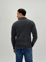 Pulover din catifea cu guler petrecut - imagine 8