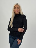 Pulover maletă din jerse rigat cu lurex - imagine 17
