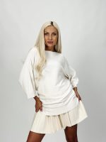 Pulover raglan cu model torsade