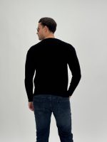 Pulover din catifea cu decolteu în V - imagine 20