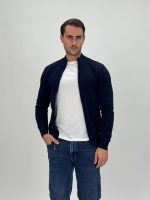 Pulover din tricot cu fermoar lung - imagine 5