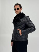 Jachetă cojoc din ecopiele - imagine 5