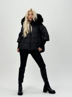 Jachetă din fâș cu mâneci din tricot - imagine 6