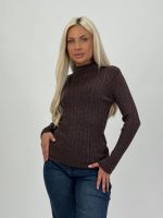 Pulover maletă din jerse rigat cu lurex - imagine 10