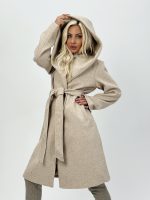 Palton cu glugă și cordon - imagine 4