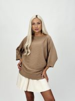 Pulover raglan cu model torsade - imagine 15