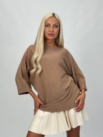 Pulover raglan cu model torsade - imagine 16