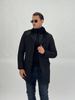 Palton din stofă dublat - imagine 2