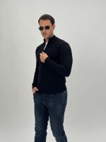 Pulover din tricot cu fermoar lung - imagine 10