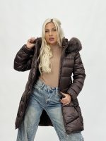 Jachetă 3/4 din fâș cu blană - imagine 14