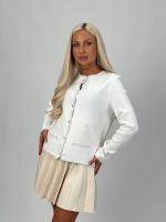 Pulover cardigan cu paiete - imagine 2