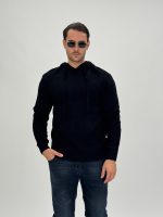 Pulover din tricot cu glugă - imagine 15