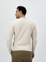 Pulover din catifea cu decolteu în V - imagine 5