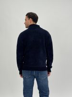 Pulover plușat cu fermoar scurt - imagine 16