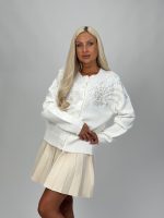 Pulover cardigan accesorizat - imagine 10