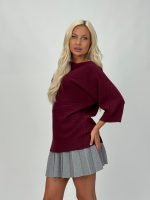 Pulover raglan cu model torsade - imagine 8