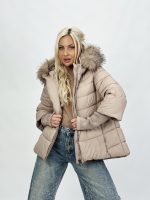 Jachetă din fâș cu mâneci din tricot - imagine 7