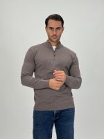 Pulover din tricot cu fermoar scurt - imagine 6