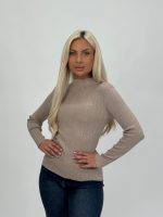 Pulover maletă din jerse rigat cu lurex - imagine 3