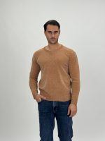 Pulover din catifea cu decolteu în V - imagine 6