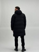 Jachetă 3/4 din fâș cu glugă - imagine 6