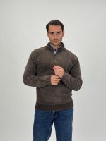 Pulover plușat cu fermoar scurt - imagine 6