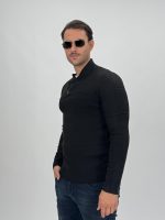 Pulover cu guler petrecut și nasturi - imagine 12