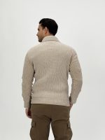 Pulover din catifea cu guler petrecut - imagine 4