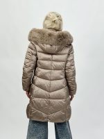 Jachetă 3/4 din fâș cu blană - imagine 12