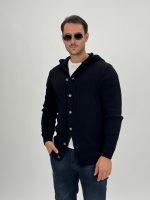 Pulover cardigan cu glugă - imagine 14