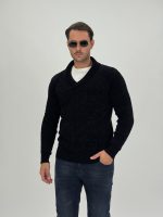 Pulover din catifea cu guler petrecut - imagine 10