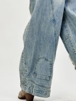 Jeans | Blug baggy cu rupturi - imagine 5