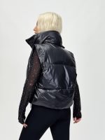 Vestă scurtă din fâș lucios - imagine 7