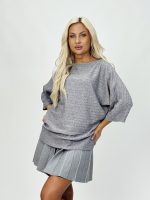 Pulover raglan cu model torsade - imagine 5