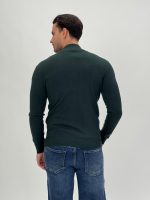 Pulover din tricot cu fermoar lung - imagine 4