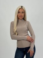 Pulover maletă din jerse rigat cu lurex - imagine 2