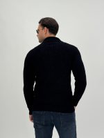 Pulover din catifea cu guler petrecut - imagine 12