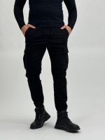 Pantalon cargo cu talie elastică - imagine 8