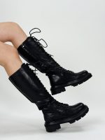 Cizme lungi cu șireturi - imagine 2