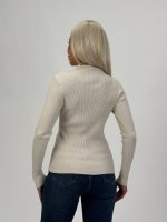 Pulover maletă rigat cu lurex - imagine 5