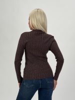 Pulover maletă din jerse rigat cu lurex - imagine 14