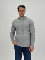 Pulover din tricot cu glugă - imagine 11