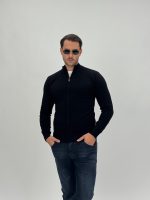 Pulover din tricot cu fermoar lung - imagine 11