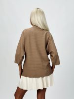 Pulover raglan cu model torsade - imagine 18