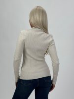 Pulover maletă din jerse rigat cu lurex - imagine 9