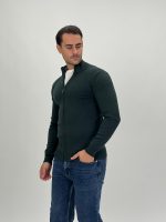 Pulover din tricot cu fermoar lung - imagine 2