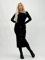 Fustă lungă din tricot cu butoni - imagine 15