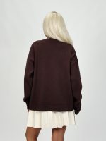 Pulover din tricot cu model și ștrasuri - imagine 8