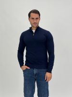 Pulover din tricot cu fermoar scurt - imagine 18